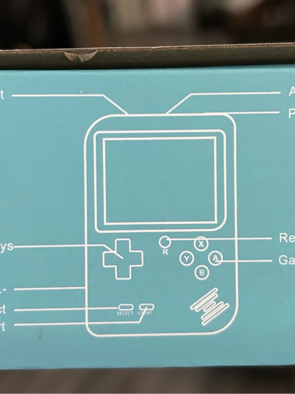 Portable Pink Retro Handheld Game Player with D-Pad Controls